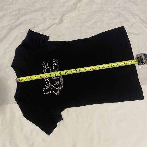 I Tease & Blow Funny Cosmetologist Rhinestone Crystal Logo Black Tshirt - S - Picture 5 of 6